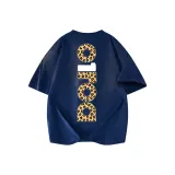 Темно-синий (Желтый леопардовый принт)