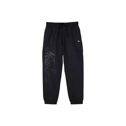 New Era Штаны с манжетами Тренировочные брюки Мужской Черный
