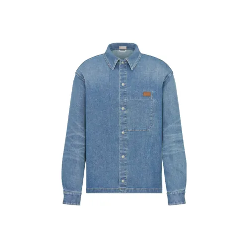 DIOR FW23 Куртки и Пальто Мужской Темно-синий