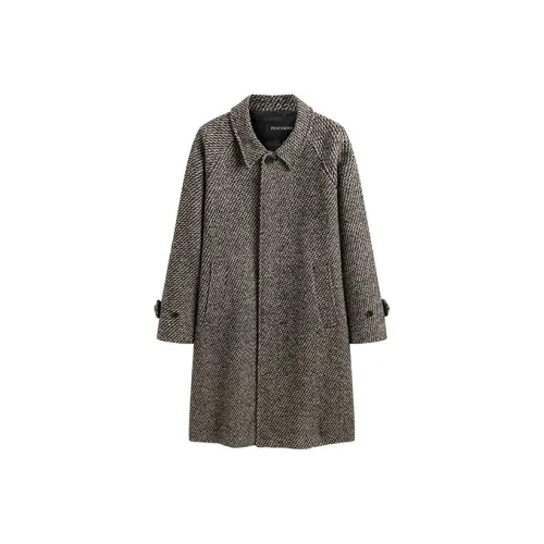 PEACEBIRD MEN Коричневый 1 Мужское Пальто