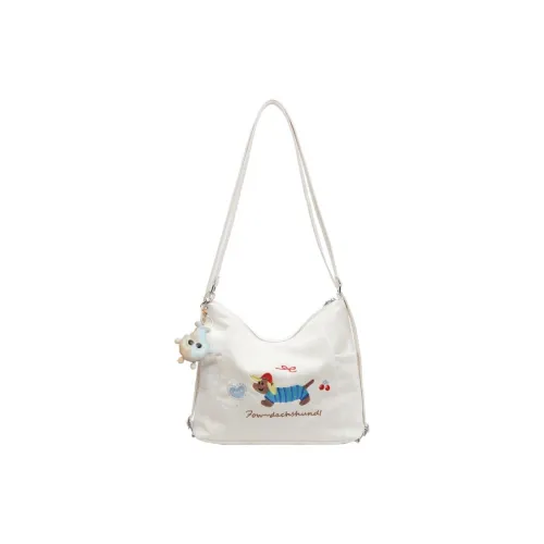 PULEWEI ПУ (полиуретан) Рюкзак Женские Экрю Серебристый Черный Кофе