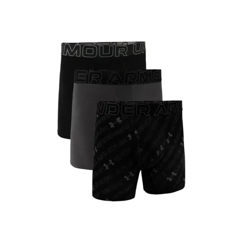 Under Armour BoxerjockCharged Хлопок Боксеры Мужские 3 упаковки Черный