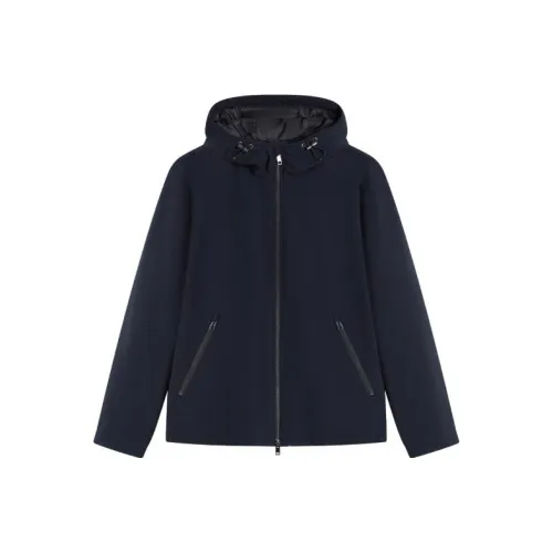 THEORY Темно-синие мужские куртки