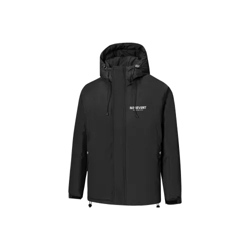 NONEVENT Хлопковый пуховик унисекс черного цвета