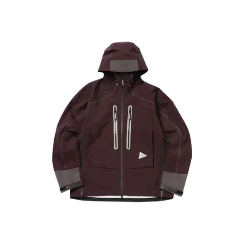 And Wander FW23 Куртка Унисекс Бордовый