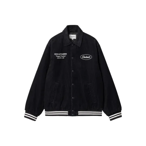 Carhartt WIP FW23 Letterman Куртка Унисекс Темно-Морской Синий