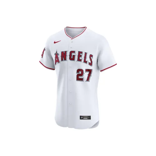 Nike x MLB Collaboration MIKE Trout Los Angeles Angels Dri FIT ADV Бейсбольная куртка Мужской Белый