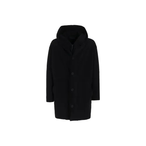 Yohji Yamamoto Pour Homme FW24 Пальто Мужское Черное