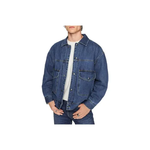 Мужская пуховая куртка Lee Co-branded средний синий