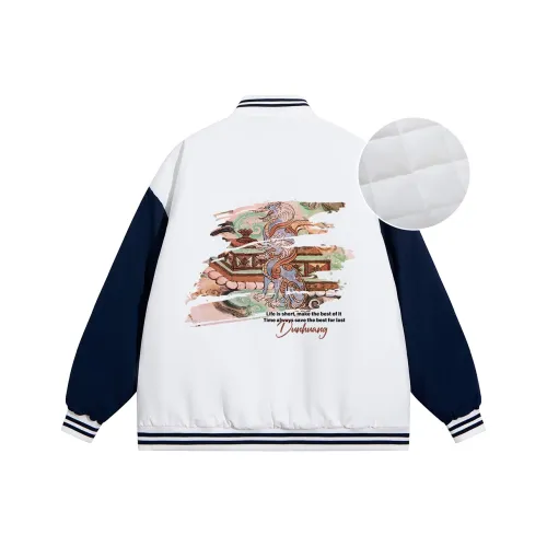 DUNHUANG INSPIRATION 2023 Winter Бейсбольная куртка Стена Murals Унисекс