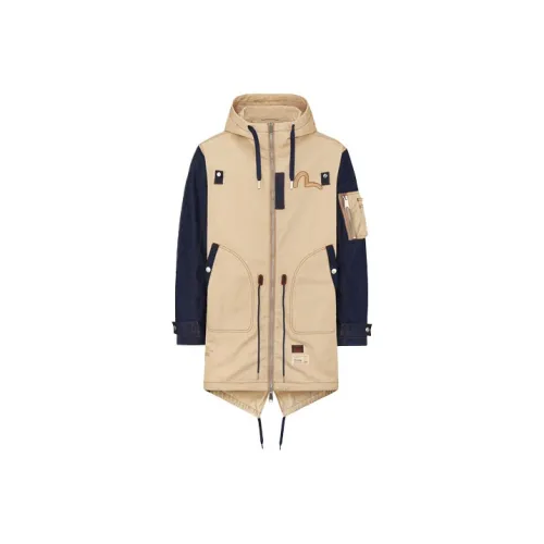 EVISU Абрикос Мужской Тренч