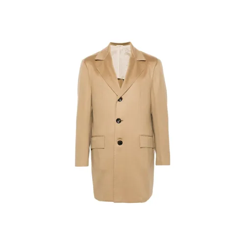 KITON Верблюжий Коричневый Мужское Пальто