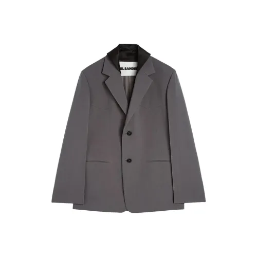 JIL SANDER SS25 Бизнес-костюм мужской угольно-серый