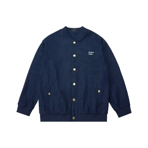 WAYNEXZAVIER Бейсбольная куртка Мужская Синяя