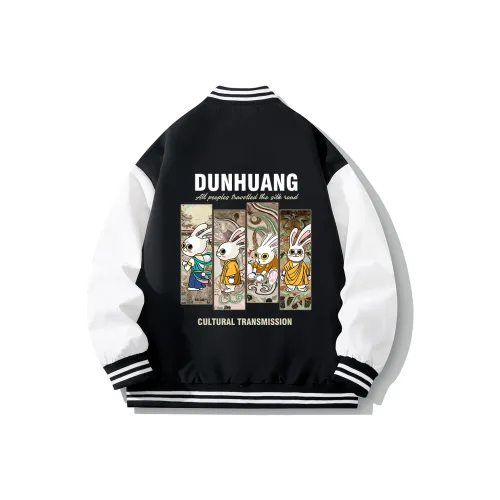 DUNHUANG INSPIRATION 2023 Winter Бейсбольная куртка Мультяшный Кролик Унисекс