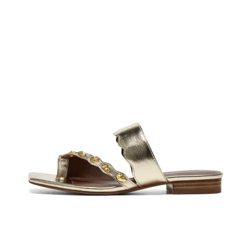 Joypeace Шлепанцы Женские Золотые