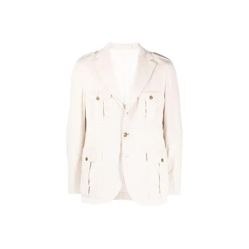 Eleventy FIRSTCLASS Made IN Italy Куртки Пальто Мужской Айвори Белый