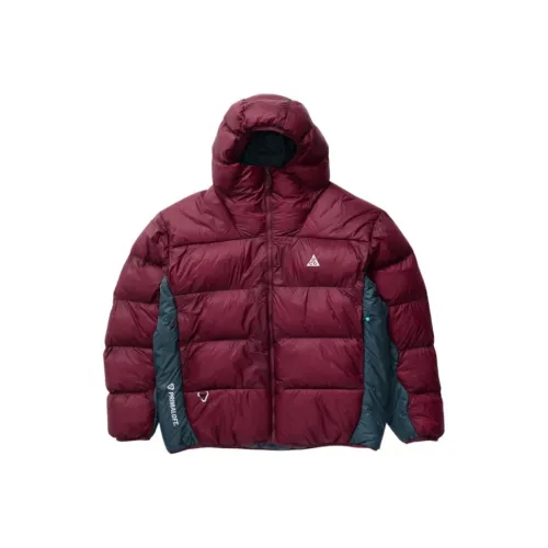 Nike Пуховая куртка Куртки Пальто Унисекс Night Каштановый