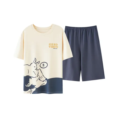 MIIOW Cool One Summer Series Пижамный комплект Мужской Абрикос