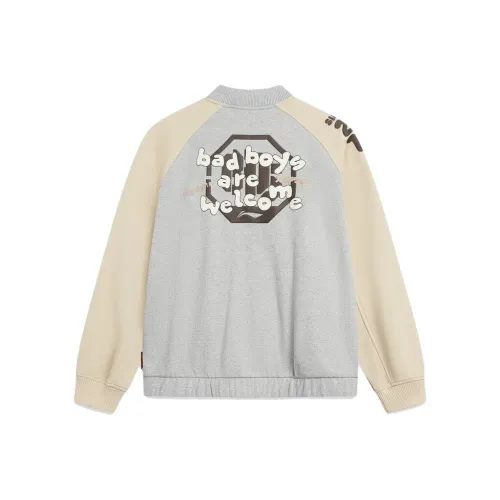 LINING Badfive Бейсбольная куртка Мужская Фотиния Серый Пыльный Хаки