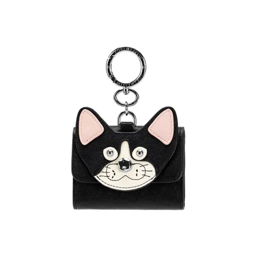 JELLYTOYBOY Коровья кожа Мурмур Планета Мелочь Кошелек Держатель для карт Унисекс Черный