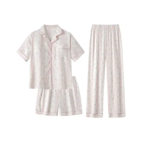 MIANQU Розовый Женский Пижамный Комплект