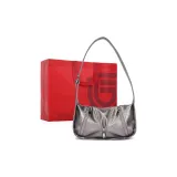 Серебристая +сумка для покупок