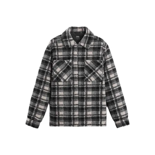 ZARA Collaboration Бархат Feel Пальто Мужской Черный