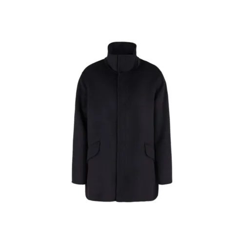 GIORGIO ARMANI Синий Мужской Пальто