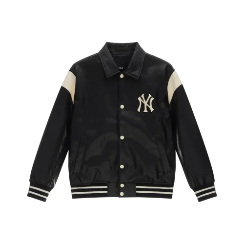 MLB MONOGRAM Коллекция New York Yankees 24FW Бейсбольная куртка Унисекс Черный