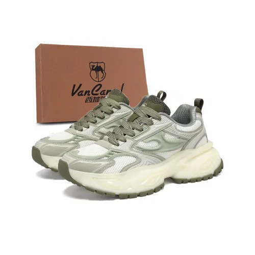 VanCamel Мужские низкие кеды с толстой подошвой