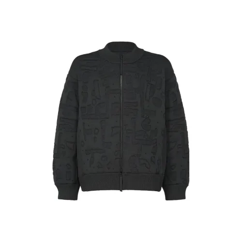 ISSEY MIYAKE Геометрический Мателас Куртки и Пальто Мужской Черный