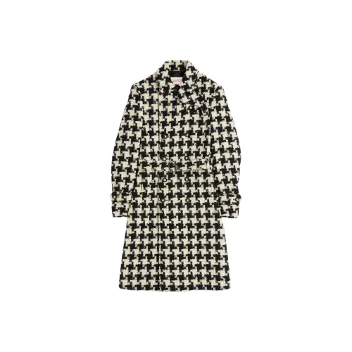 Valentino FW24 Пальто Мужское Черное Белое