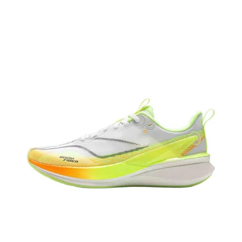 LINING YOUNG RUNNING KIDS Беговые кроссовки Низкий верх Стандартный Белый/Неоново-желтый Зеленый Унисекс