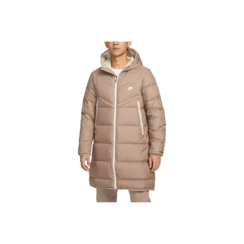 Nike Пуховик Мужской Хаки Ротангово-желтый Парусный белый