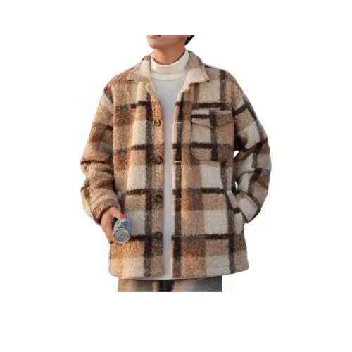 RAP PANDA Вельвет Feel Пальто Унисекс Коричневый