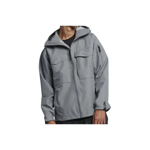 nike Куртки и Пальто Мужской Серый Белый