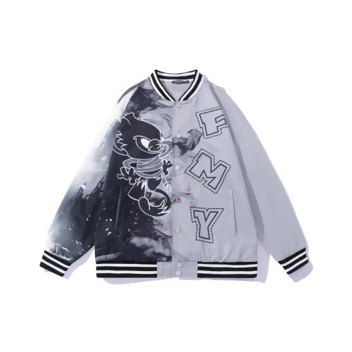 FireMonkey Бейсбольная куртка Унисекс Серый