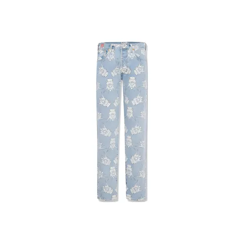 Levis Up To Co Branded Models Light Blue Men's Jeans Левис Упер To Co Бренд Модели Светло-Синий Мужской Джинсы