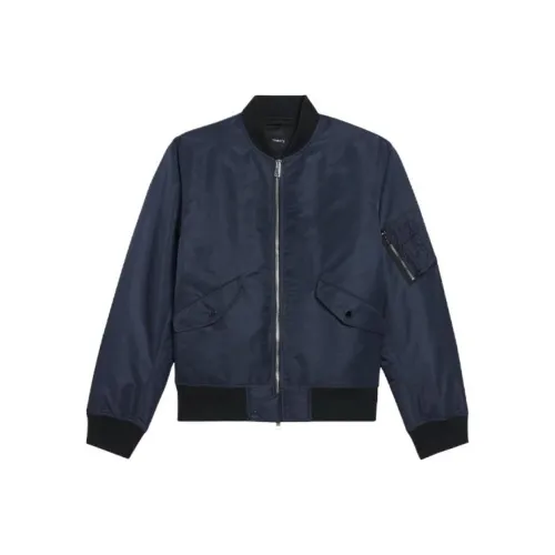 THEORY Хлопковый пуховик Мужской Темно-синий