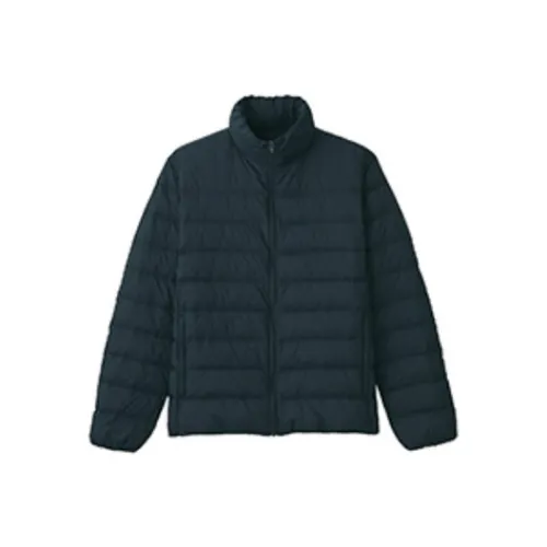 MUJI Пуховик Мужской Темно-Морской Синий