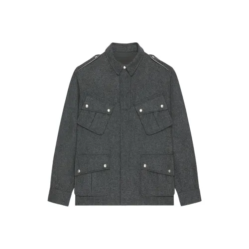 Givenchy FW24 Куртки и Пальто Мужской Серый