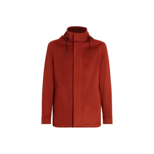 Ermenegildo Zegna Темно-красные Мужские Куртки