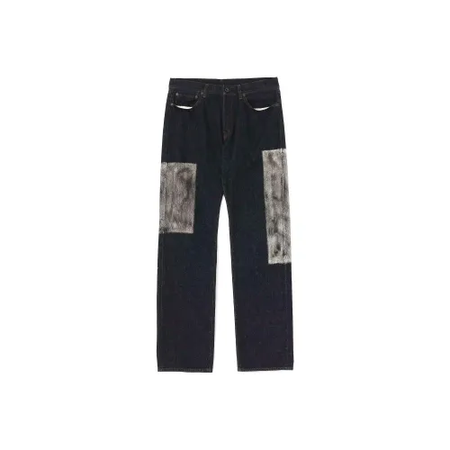 Yohji Yamamoto SS24 Джинсы Унисекс Черный