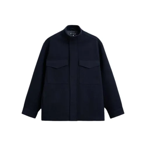ZARA Морской синий Мужское пальто