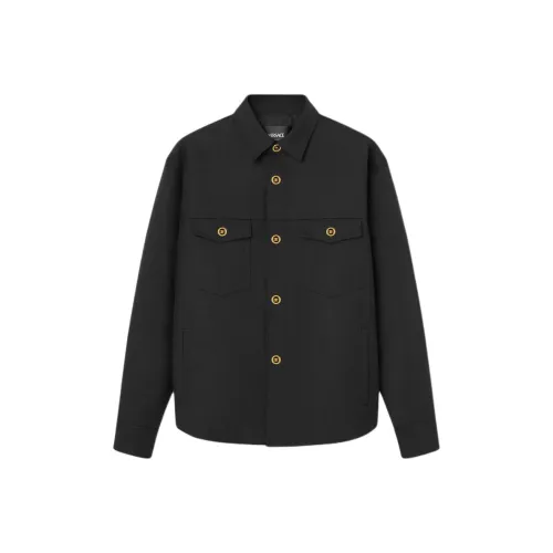 VERSACE FW24 Куртки и Пальто Мужской Черный