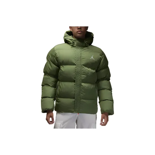Jordan Essentials Хлопковый пуховик Мужской Светлый оливковый