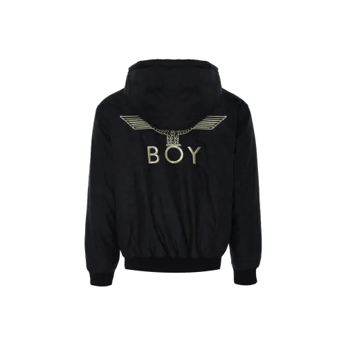 Boy London Хлопковый пуховик унисекс черного цвета