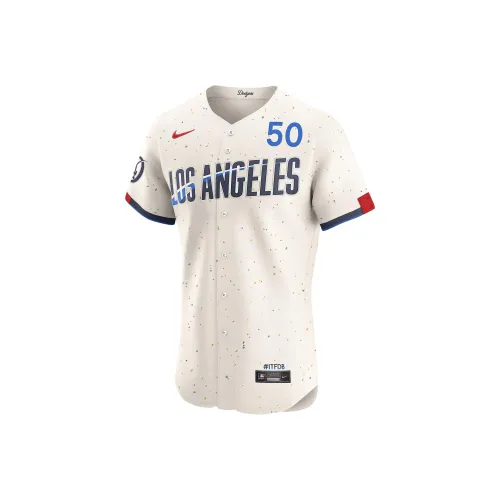 nike x MLB Лос-Анджелес Dodgers Dri-FIT ADV Mookie Betts Городской Connect Бейсбольная куртка Мужской Крем