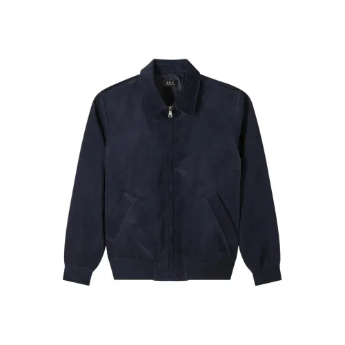 A.P.C SS25 Куртки и Пальто Мужской Полуночный Синий